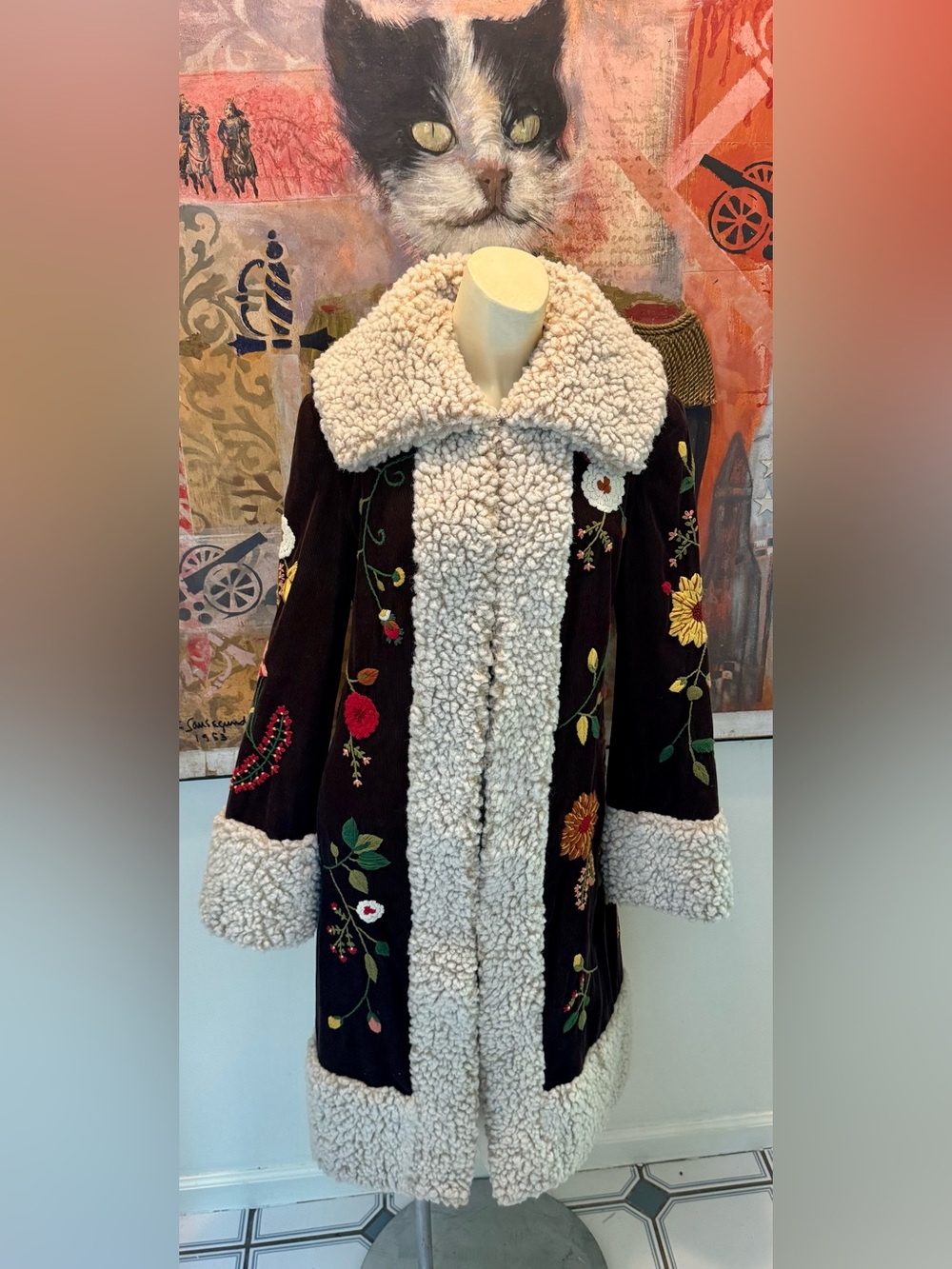 Vivienne Tam Vintage 1998 Iconic Fran Drescher/Buffy Vampire Slayer Embroidered